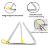 Musical Triangles, 3 Pack Hand Percussion Triangles with Strikers and