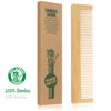 COM-FOUR® 10 x Bamboo Hair Comb - Wooden Comb -