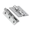 2Pcs Door Hinge,3 Inch Long Stainless Steel Self-Closing Corner Spring