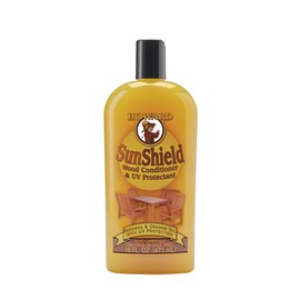Howard Products SunShield Beeswax Furniture Polish - Outdoor Furniture Wax, Beeswax Wood Polish and Protection for Wood, 16 Fl Oz, Pack of 1, Yellow