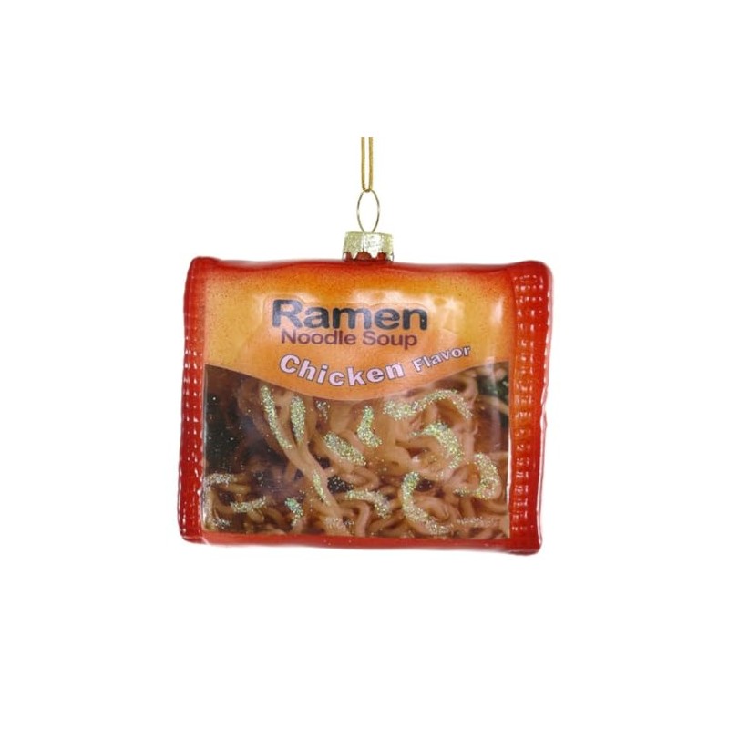 Cody Foster & Co. Ramen Noodle Blown Glass Hanging Ornament