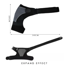 JTMKYO 1 Piece Grey Shoulder Pad, Adjustable Shoulder Support, Rotator Cuff Shoulder Support, Shoulder Support Brace, Shoulder Brace, Shoulder Pad, Shoulder Strap