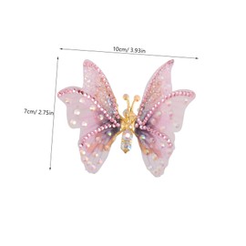 SAFIGLE Butterfly Hair Clip for Women Cute Duckbill Hairpin Sweet Decorative Barrette for Girls for Parties and Everyday Use Strong Hold for Thick Hair