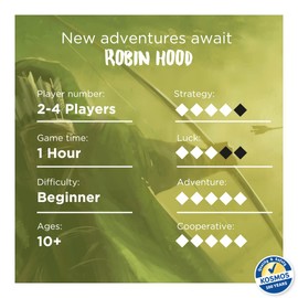The Adventures of Robin Hood: Friar Tuck in Danger | Storytelling Game | Expansion| Fantasy Boardgame | 2 to 4 Players | Ages 10+
