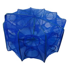 Portable Bait Traps Fishing Nets Foldable - Easy Use Hand Casting Bait Traps Cage Baits Cast Mesh Trap for Fishes, Shrimp, Minnow, Crayfish, Crab, Crawdad