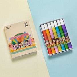 Monami [Monami] TinyTAN Oil-based Marker_7-piece_Postcard Set (Dynamite)