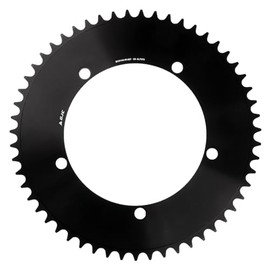 DJC 144BCD Round Chainring Fixed Gear Fixie Track Bike 47T 49 51 53 55 57 59 61T Single Speed Chainwheel 1/2 * 1/8 144 Bcd (57T)
