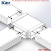 Kair Equal T-Piece Adaptor 204mm x 60mm for Rectangular Plastic