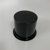 Yuanhe Single Aluminum Jumbo Poker Table Cup Holder in Black