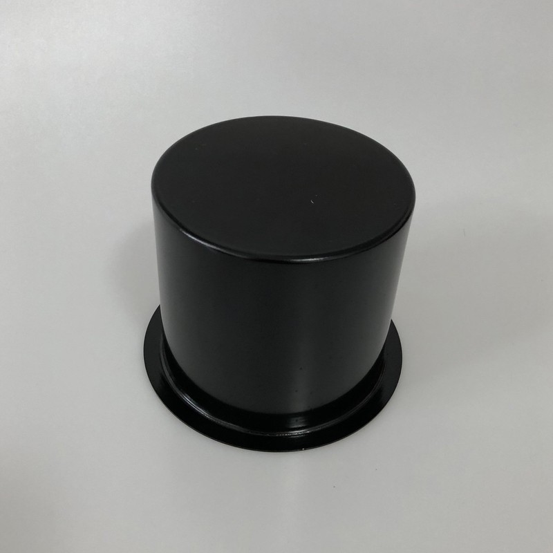 Yuanhe Single Aluminum Jumbo Poker Table Cup Holder in Black