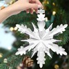 2024 Annual Edition Snowflake Crystal Christmas Ornament, Large Crystal Ornaments