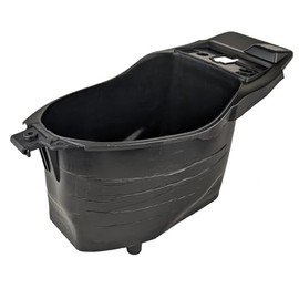 RedCap Helmet Storage Case Under Seat Bucket Compartment for Jonway YY50QT-21 49cc - 50cc GY6 Engine Chinese Scooter QT-2 Model 4-Stroke Engine (Black)