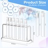 Tellegloww 6 Pcs Glass Graduated Cylinder Set 5ml 10ml 25ml