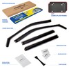 Goodyear Shatterproof in-Channel Window Deflectors for Ford Explorer 2011-2019, Rain