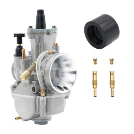 Carburetor for KX80 KX85 KX100 Yamaha YZ80 YZ85 DT100 SUZUKI RM80 85 CR80 CR85R GY6 PWK 28mm 2 stroke Racing Flat Slide Carb Carburetor with Intake needle jet 15003-1617