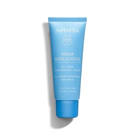 Apivita Aqua Beelicious crema-gel hidratante oil free 40 ml – con extracto de flores, miel y aloe – hidratación ligera y acabado mate