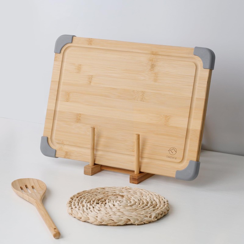 Takemi TM-CB1S Bamboo Cutting Board, Antibacterial, Anti-Slip, 1.3 x 1.0