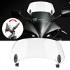 Motorcycle Windscreen Adjustable Clip On Windshield Universal Wind Deflector for