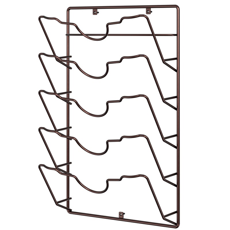 Simple Houseware Wall Door Mounted Pot Lid Rack, 9.5" Wx4.5