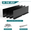 Daisypower Gutter Valley Splash Guards,4 Pcs Foldable Rainwater Roof Rain