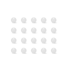 sourcing map 8mm PP Solid Plastic Balls, Precision Bearing Ball 50pcs