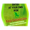 Kaiju Godzilla Exclusion Zone Key Tag