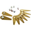 akku-net 9 x Replacement Blades Titanium Blades / Cutting Blades