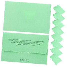 FOMIYES 10 pcs Microfiber Jewelry Polishing Cloth Double Layer Silver Cleaning Cloth for All Jewelry Types Versatile and Durable Polishing