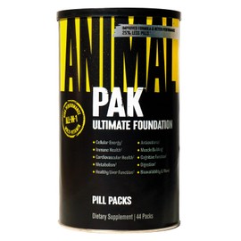 Animal Universal Nutrition ANIMAL Pak Multivitamin-Komplex frs Training mit Vitaminen, Mineralien, L-Carnitin & Aminos?uren, Enzyme untersttzen die N?hrstoffversorgung & Immunsystem, 44 Einheiten