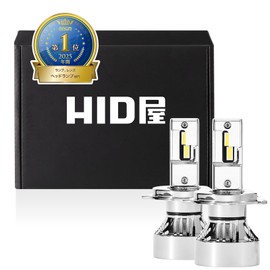 HID Shop H4 LED Headlights, Fog Lamps, 49600cd, Explosive Light, White, Compatible with Car Inspections, 12 V, 24 V, Set of 2 M Series Premium