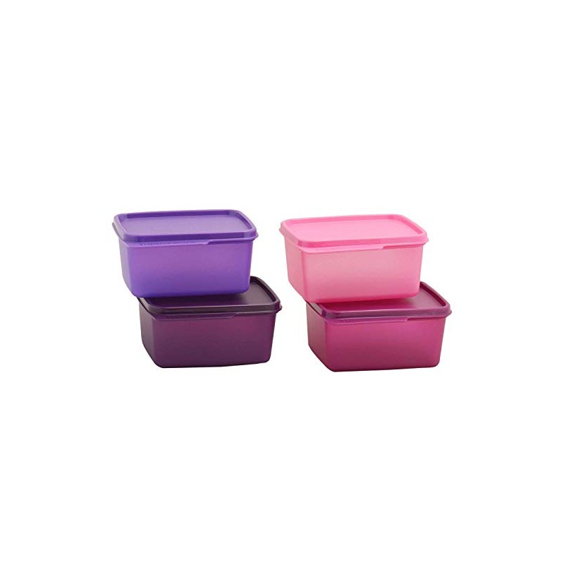 Tupperware Keep Tab Plastic Container Set, 500Ml, Set Of 4,