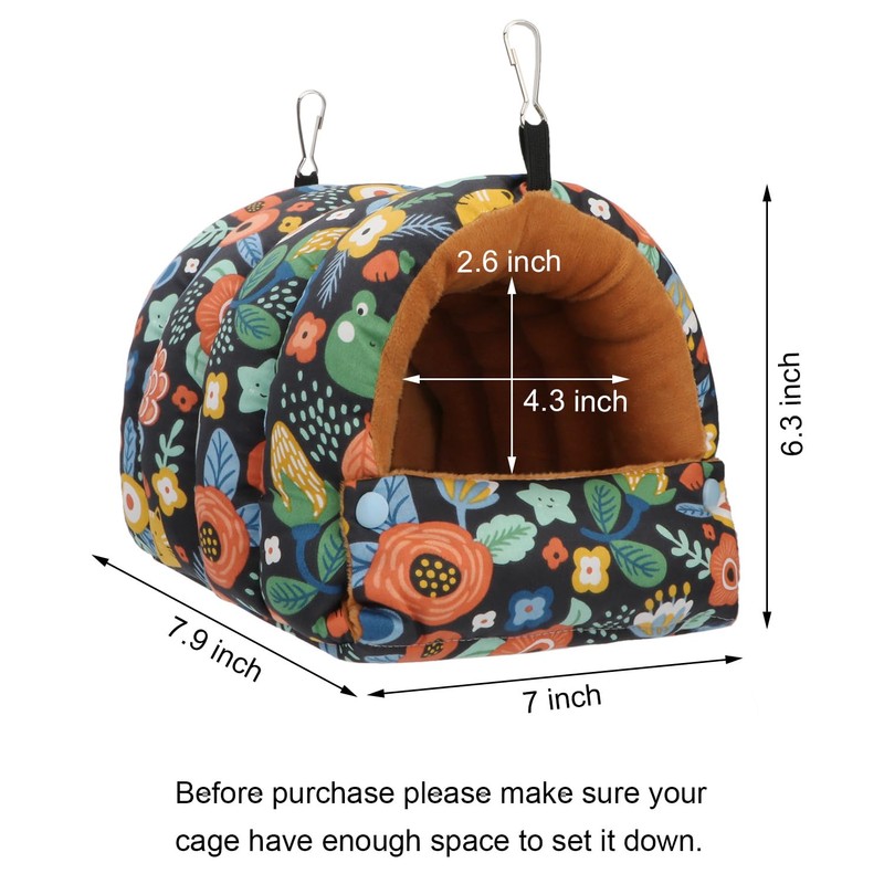 Wontee Bird Nest House Winter Warm Snuggle Hut Bird Bed