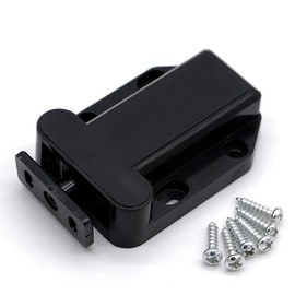 ANCLLO 2pcs Non-Magnetic Push to Open Catch Lock Drawer Cabinet Catch Touch Latch Cupboard Bedroom