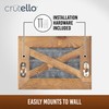 Crutello Rustic Towel Bar Toilet Paper Holder Set with Towel