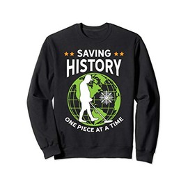 Saving History Metal Detector Beach Combing Sweatshirt