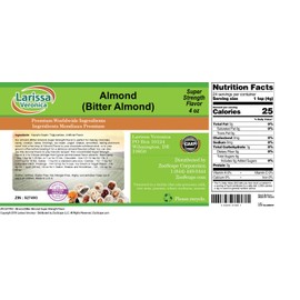 Almond (Bitter Almond) Super Strength Flavor (4 oz, ZIN: 527493) - 3 Pack