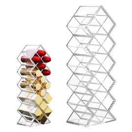 Lippenstift Organizer, 16 Plätze Lipstick Organizer, Transparent Lippenstift Halter, Organizer für Lipgloss, Lippenstifte Display Tower, Lipgloss Behälter, für Bad Waschtischplatte und Schminktisch