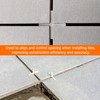 sourcing map 100pcs Tile Spacers 2.5mm Hard Plastic Cross Tiles