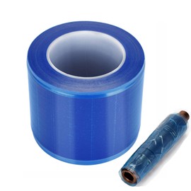 Tattoo Barrier Film, ATOMUS 1200 Sheets Disposable Protective Film Dust-Proof Cling Film Roll for Dental Microblading Tattoo Accessories (Blue)