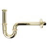 PROFI Röhrengeruchsverschluss Siphon extra lang - vergoldet