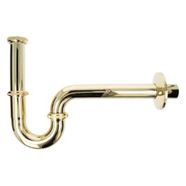 PROFI Röhrengeruchsverschluss Siphon extra lang - vergoldet