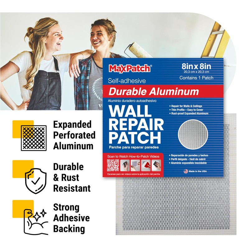 MaxPatch® 8 in. x 8 in. Aluminum Self-Adhesive Wall Repair