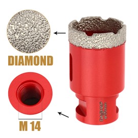 35MM Diamond Hole Saw Kit with Aluminum Box for Ceramic, Tile, Marble