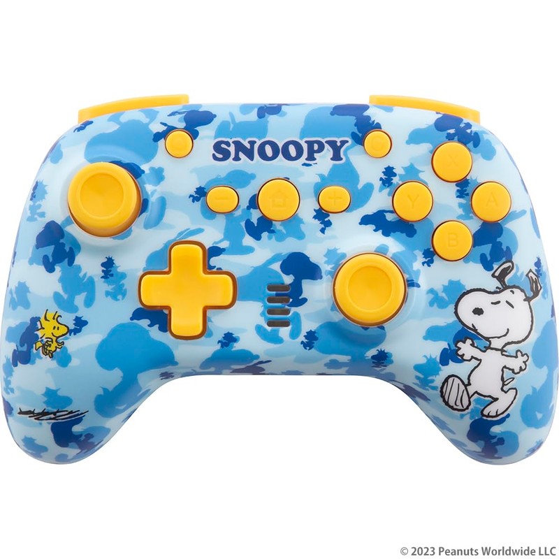 スヌーピー ワイヤレスコントローラー ( SWITCH / SWITCH 有機EL 用) カモブルー