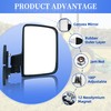 Universal Tractor mirrors,Magnetic Mirrors For Tractors Compatible with Kubota B