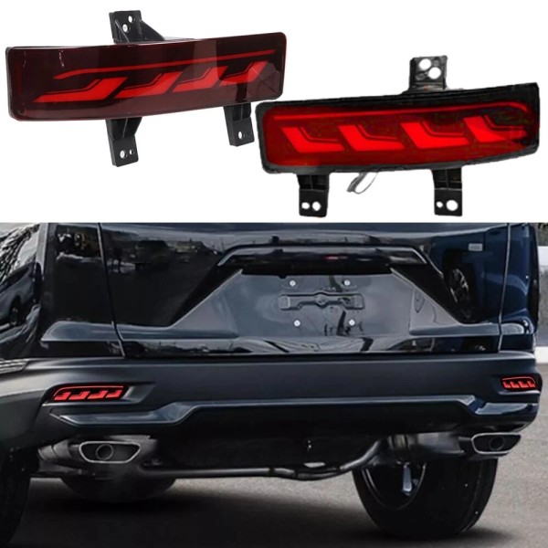 Unbranded RED Rear Bumper Reflector Lights For Honda CRV 2020-2022