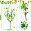 soleim 6 Pack 16 Inch Artificial Shamrock Branches,St. Patrick's Day
