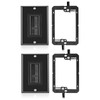 Brush Wall Plate Decora Style, Cable Pass Through Faceplate Insert