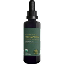 Global Healing Center - Organic Ashwagandha Supplements Drops - KSM-66 Ashwagandha Extra Strength for Men & Women, Helps Promote Relief from Stress, Mood Support, Organic (2 Fl Oz)