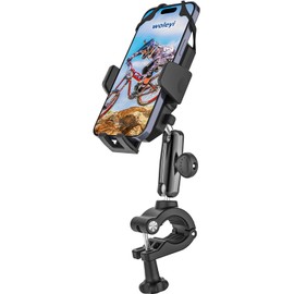 woleyi Bicycle Smartphone Holder, Road Bike, Mobile Holder, Drop Prevention, Vibration Absorption, Strong Protection, Handlebar, Pole Mounting, Stroller, Motorcycle, Exercise Bike, Smartphone Stand